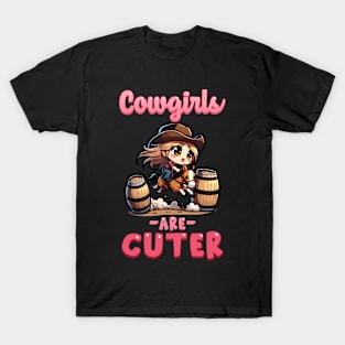 Cowgirls Are Cuter I Equestrian Pony And Horse Fan T-Shirt